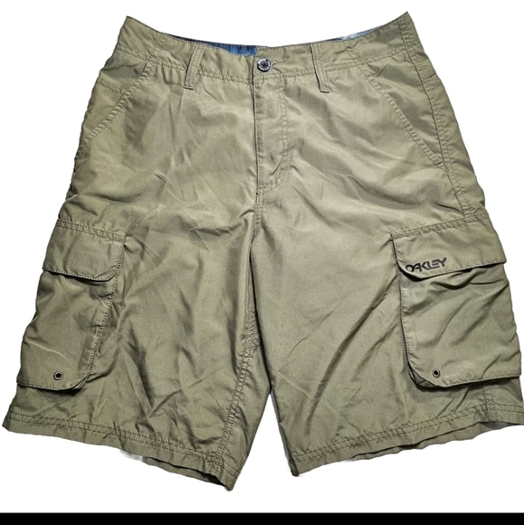 Oakley 3 Men's Military Green Waist 32 Outdoor Hiking Performance Cargo Shorts - Picture 1 of 10